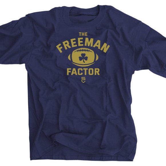 The Freeman Factor Shirt - Marcus Freeman Notre Dame Football Head Coach Shirt - Picture 1 of 1